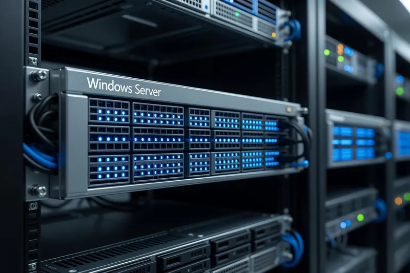 Un hôte Hyper-V sous Windows Server en production.