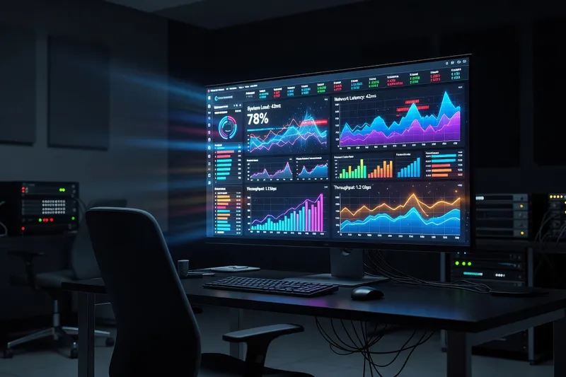 Un tableau de bord Grafana centralise les métriques d'infrastructure.